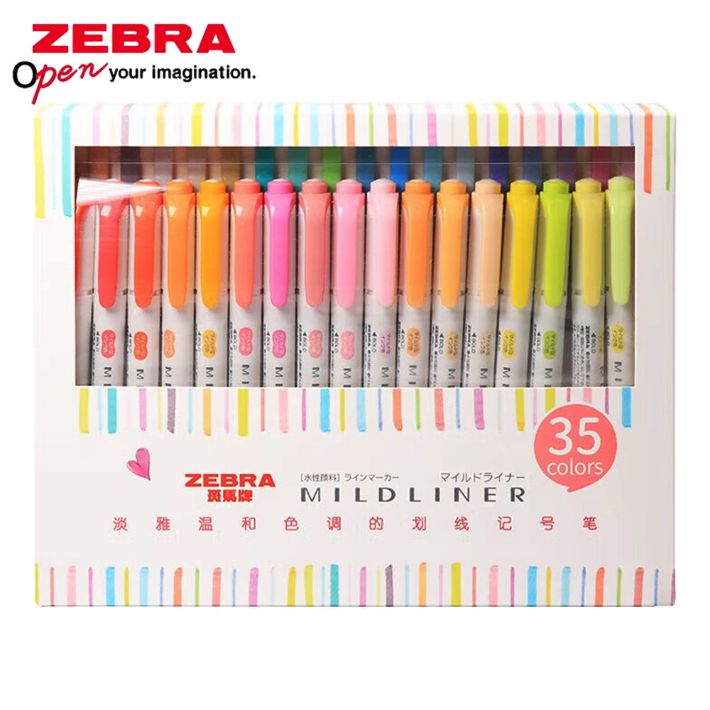 Zebra Pen Mildliner - Juego de 35 colores ZEBRA Mildliner