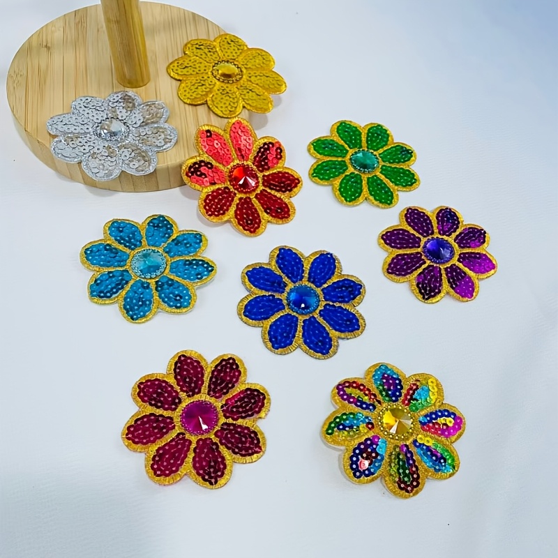 Applique Patch Flower - 10 Piezas de Apliques de Flores