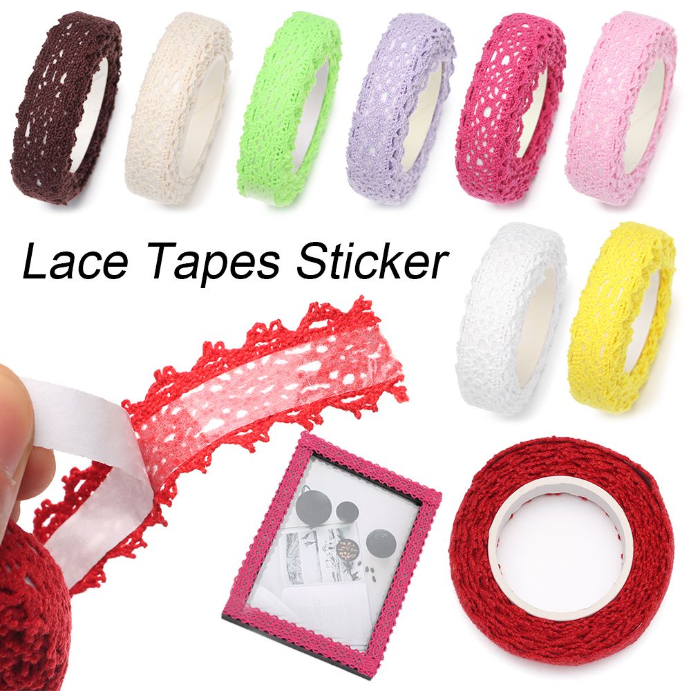 Lace Ribbon Trim - Cintas de encaje autoadhesivas para manualidades,
