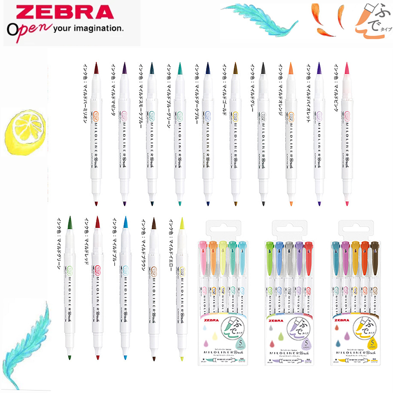 Zebra Pen Mildliner - Resaltador de doble punta de cebra,