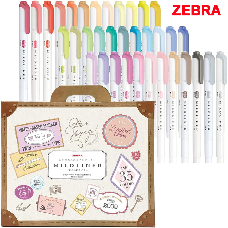 Zebra Pen Mildliner - Juego de resaltadores Mildliner de cebra,