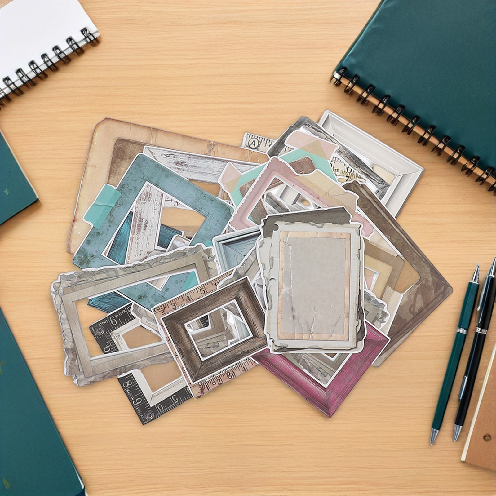 Embellishments For Scrapbooking - 35 pegatinas de marcos para álbumes