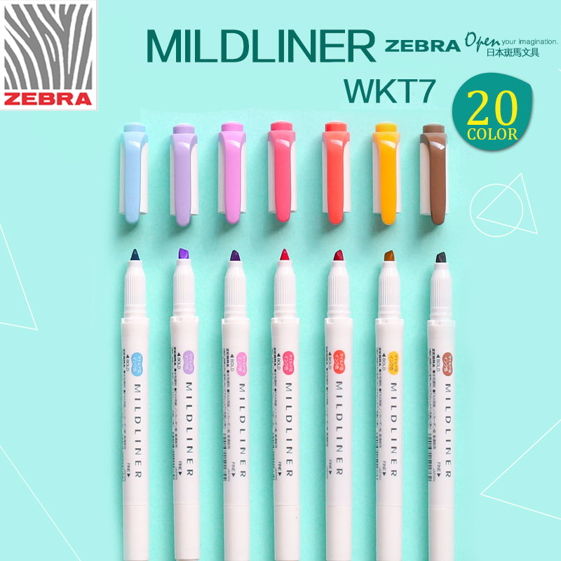 Zebra Pen Mildliner - Japón ZEBRA WKT7 nuevo Mildliner doble