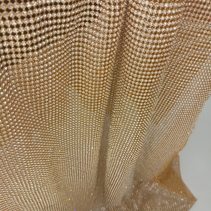 Tela de malla metálica con dia - Crystal Mesh Fabric reseña y precio