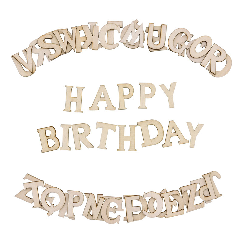 Letras del alfabeto de madera  - Embellishments For Scrapbooking reseña y precio