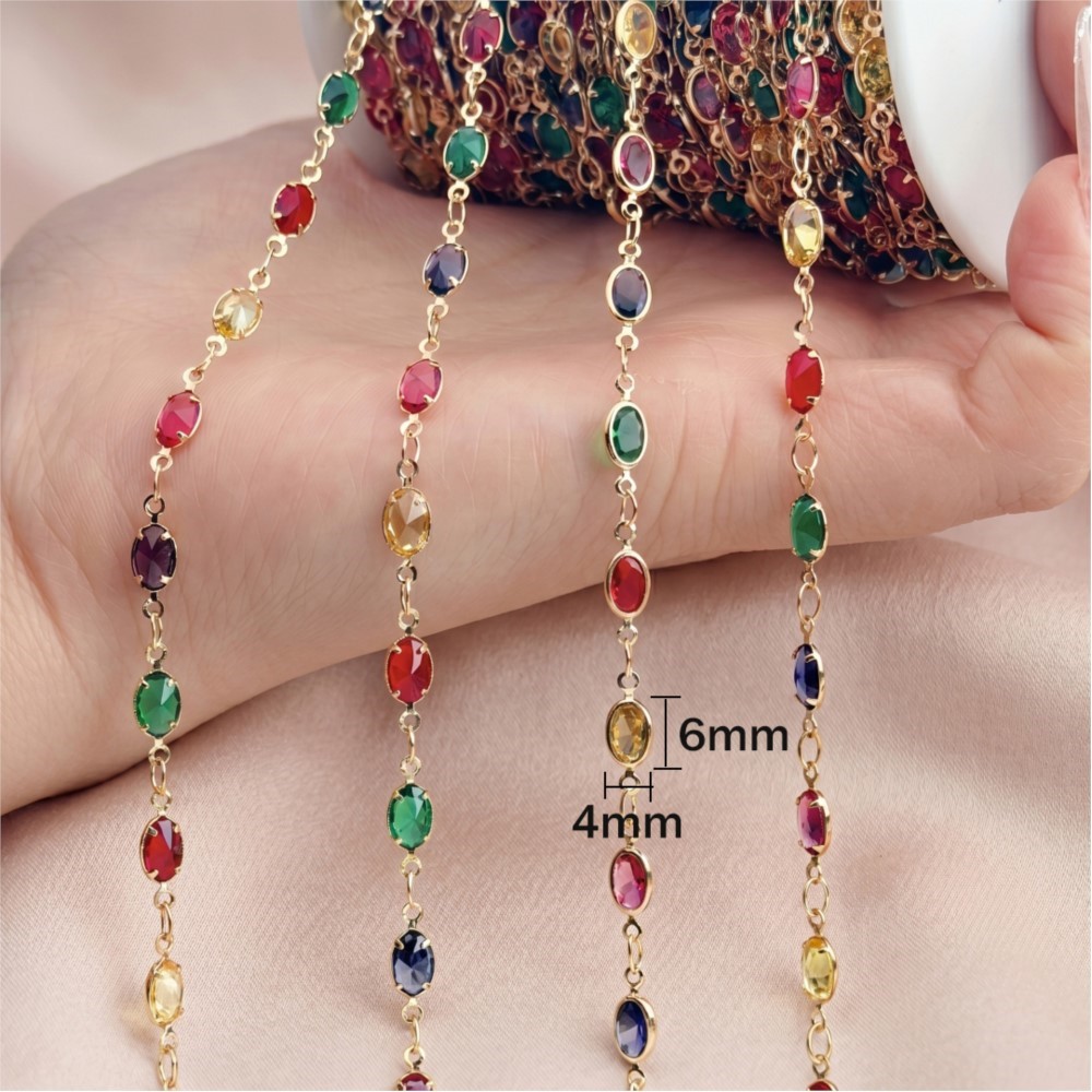 Cadena de 1 metro con diamante - Pearl Trim Chain reseña y precio