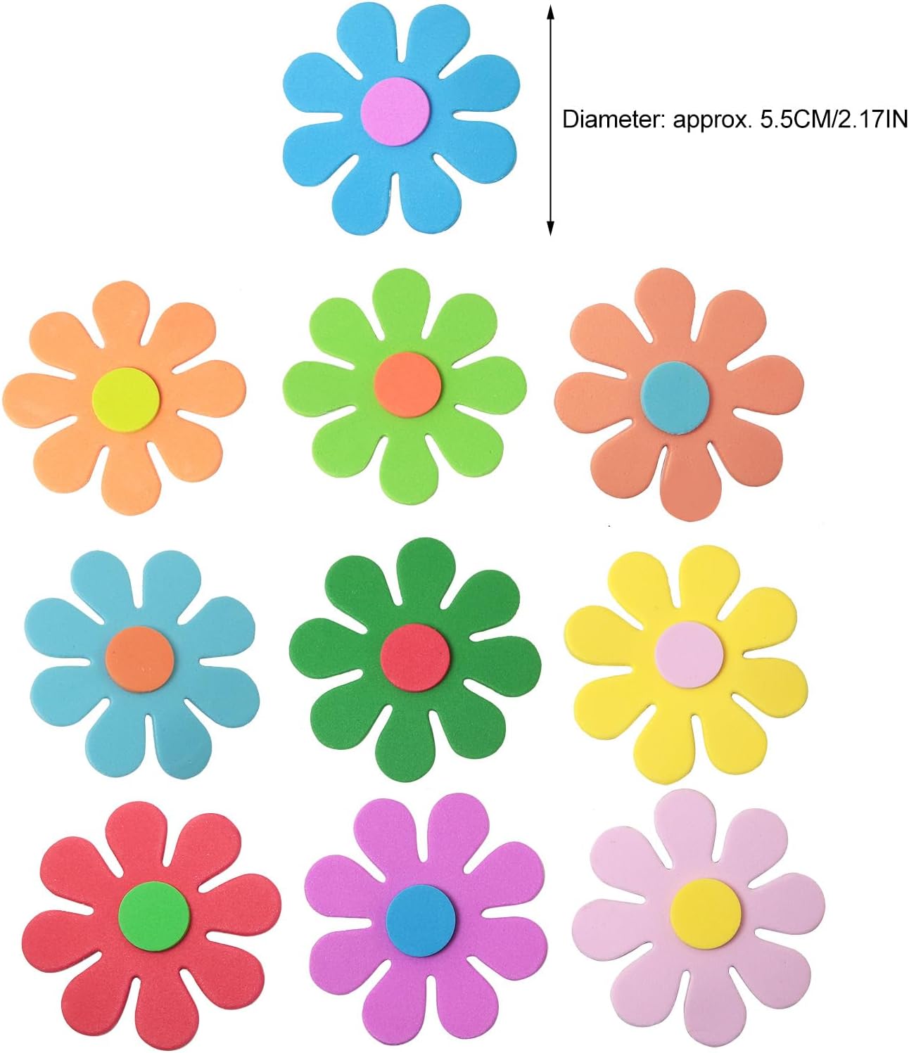 Pegatinas de espuma con flores - Embellish Craft reseña y precio