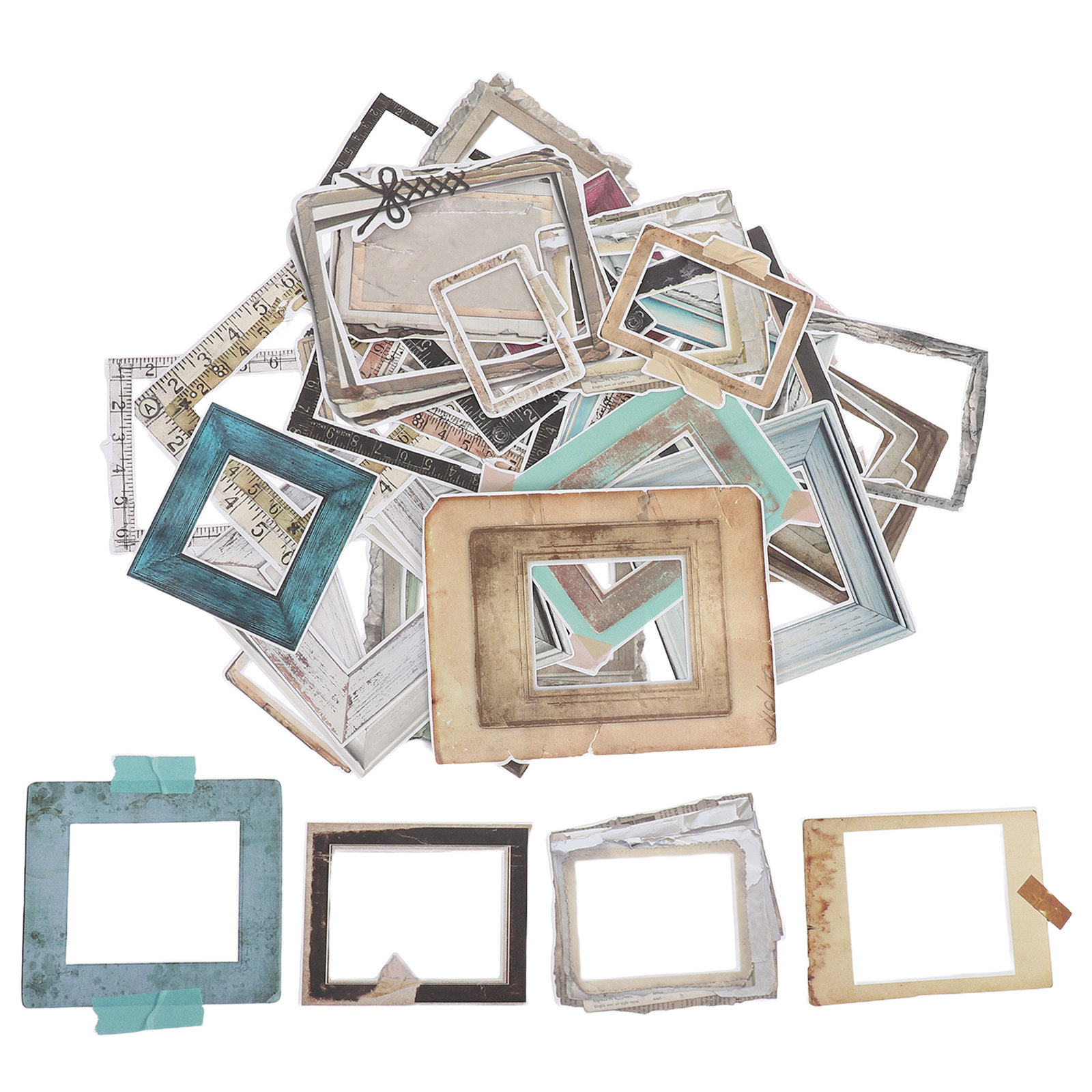 35 pegatinas de marcos para ál - Embellishments For Scrapbooking reseña y precio