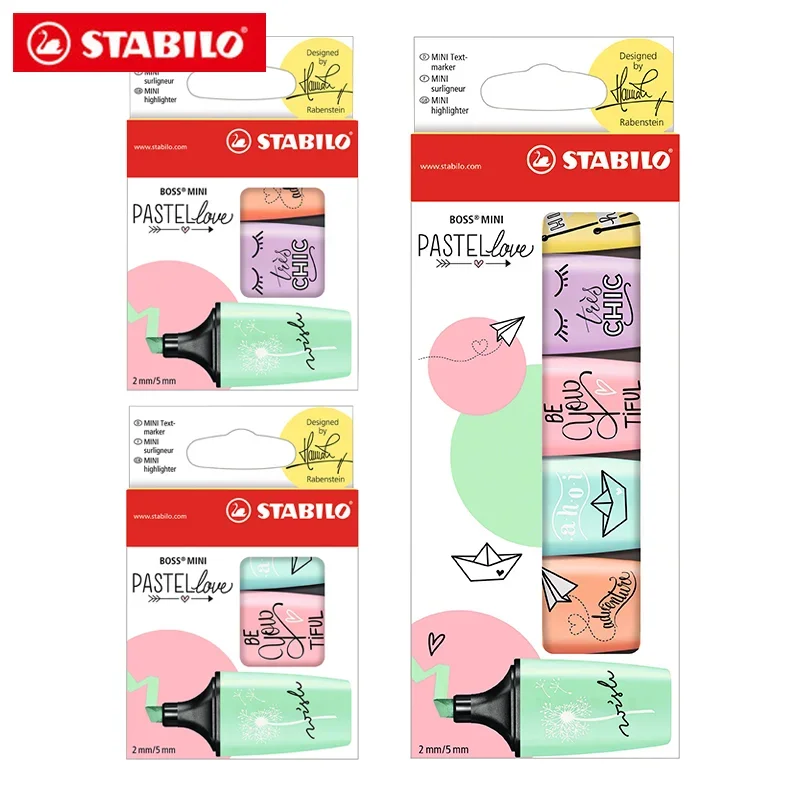 3/6 colores/juego alemán STABI - Stabilo Marker Boss reseña y precio