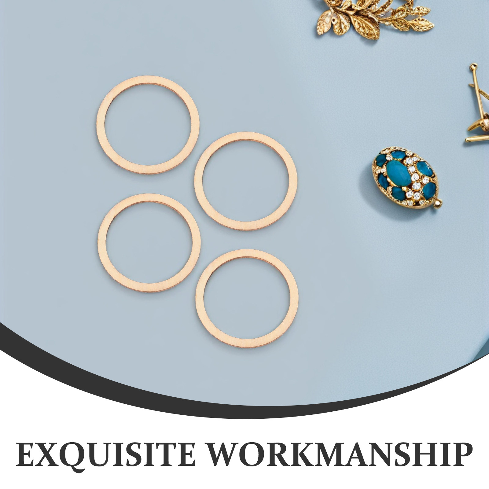 50 piezas de adornos circulare - Christmas Craft Embellishment reseña y precio