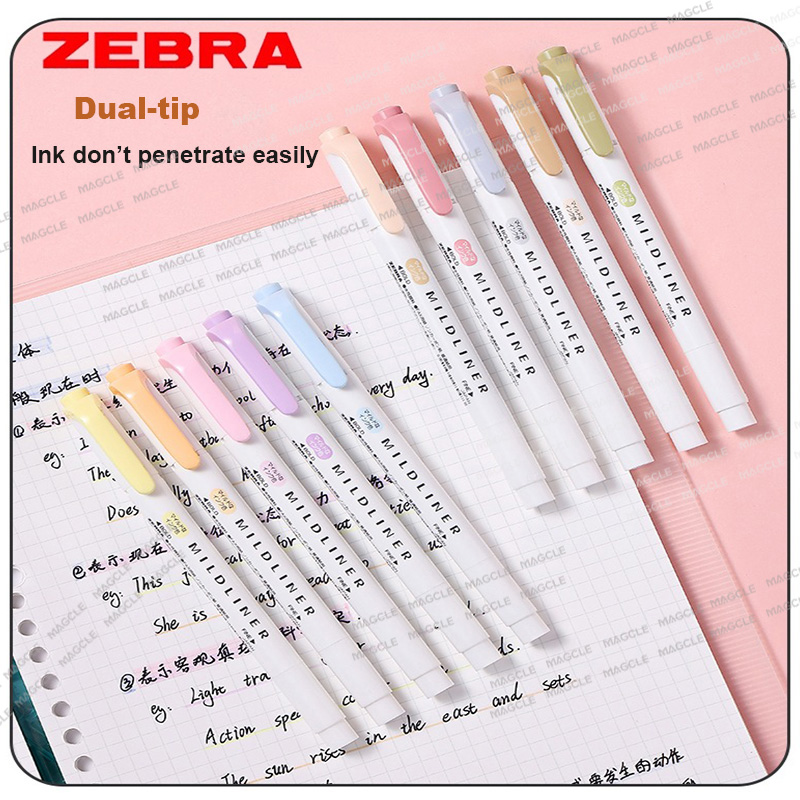 Resaltador Zebra WKT7 Mildline - Zebra Pen Mildliner reseña y precio