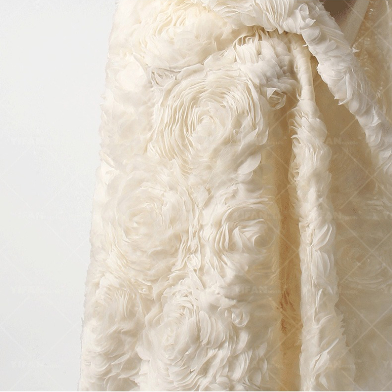 Tela de encaje bordado de flor - Crystal Mesh Fabric reseña y precio