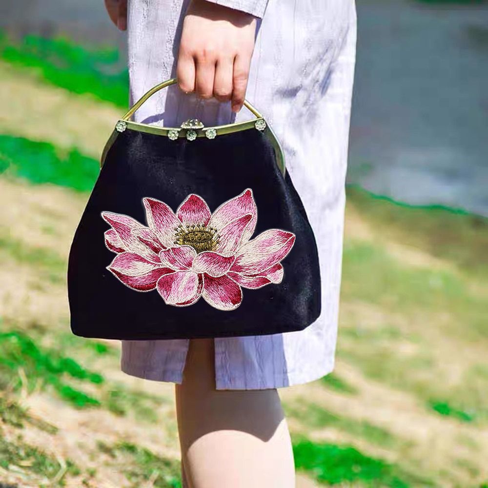 Parche de flor de loto suave b - Applique Patch Flower reseña y precio