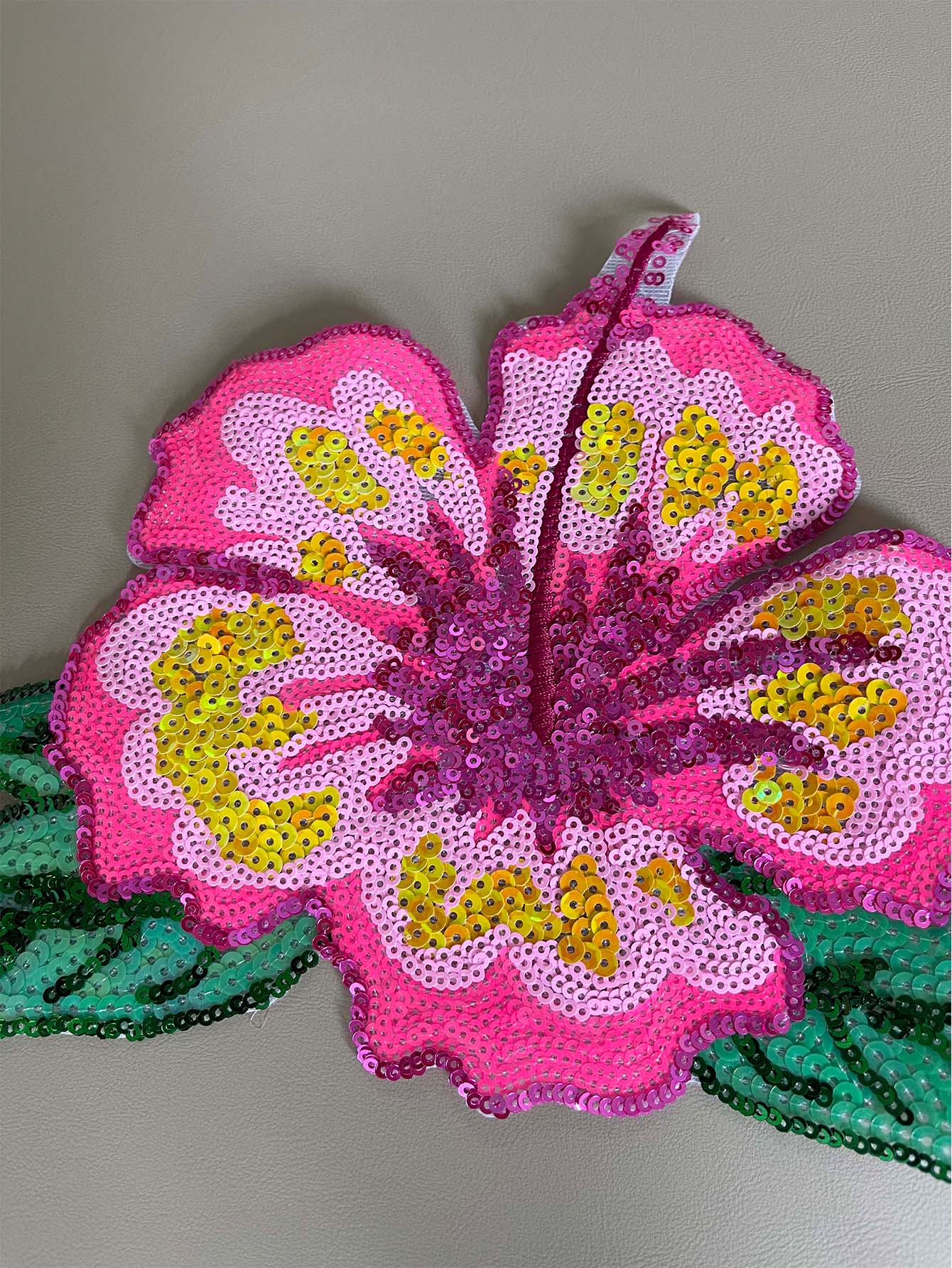 1 pieza 26CM lentejuelas rosas - Applique Patch Flower reseña y precio
