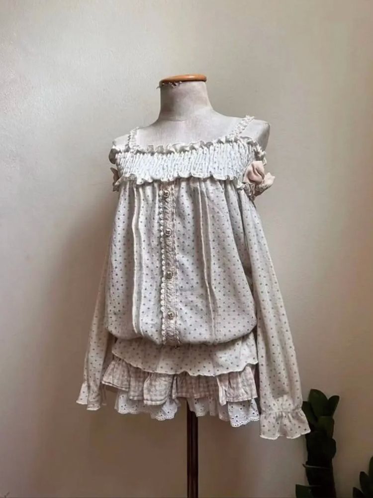Conjunto de Falda Mini Vintage - Elastic Lace Trim reseña y precio
